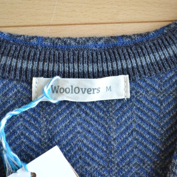 NWT WoolOvers Vest with Pockets Cashmere Blend Gray Size M - Picture 3 of 5